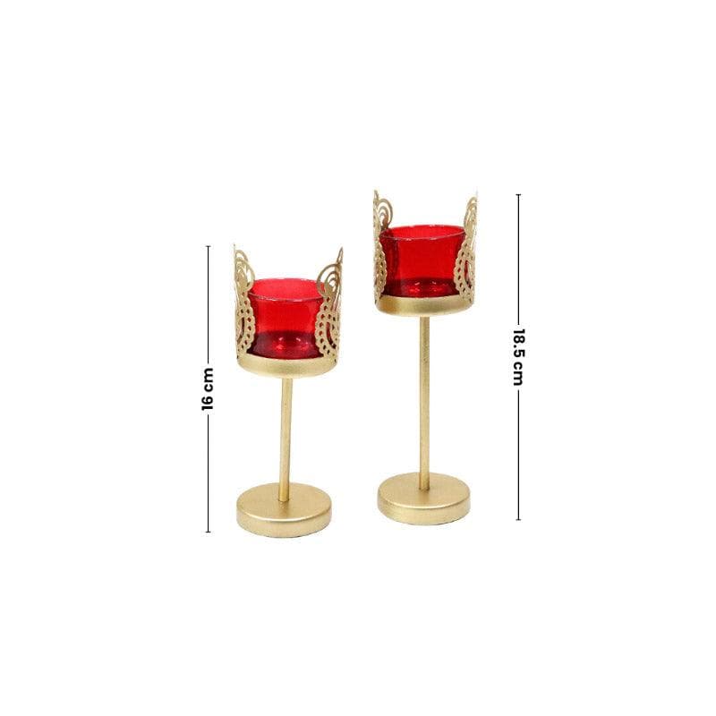 Buy Vitra Votive Stand - Set Of Two Candle Holders from Vaaree