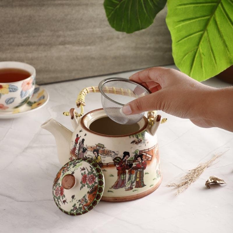 Buy Ancient Chinoserie Kettle Tea Pot from Vaaree