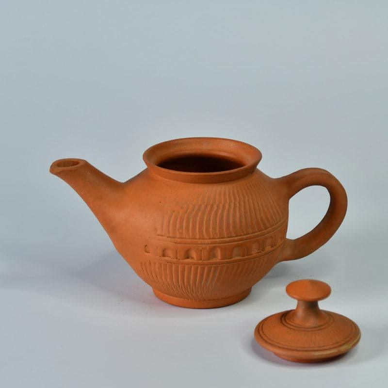 Buy Bluda Terracotta Kettle Tea Pot from Vaaree