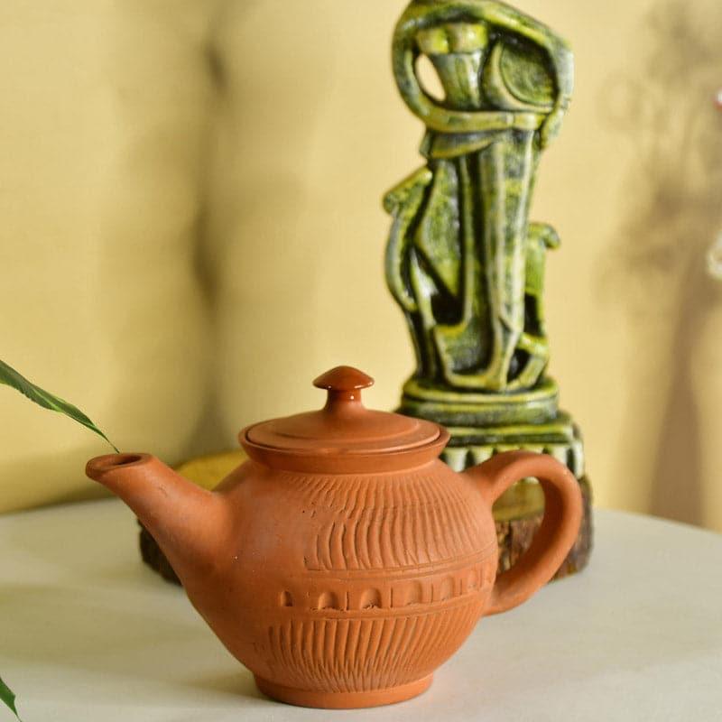 Buy Bluda Terracotta Kettle Tea Pot from Vaaree