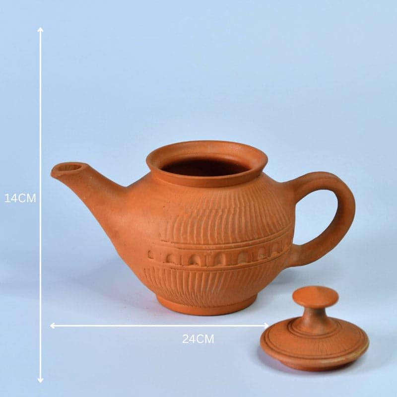 Buy Bluda Terracotta Kettle Tea Pot from Vaaree