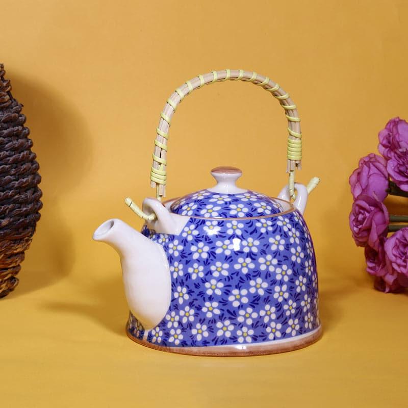 Buy Ibis Floral Teapot - Blue Tea Pot from Vaaree