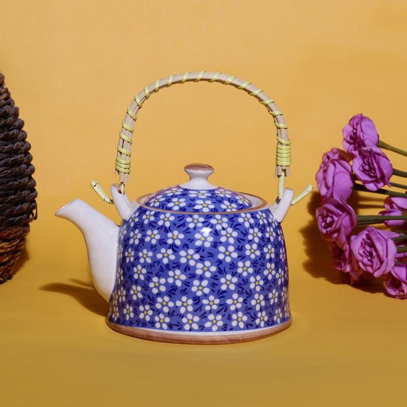 Buy Ibis Floral Teapot - Blue Tea Pot from Vaaree