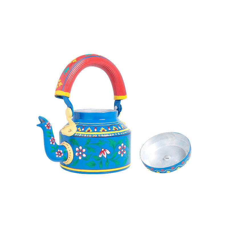 Tea Sets & Tea Pots - Brew Serve Handpainted Tea Set (Blue & Pink) - Seven Piece Set