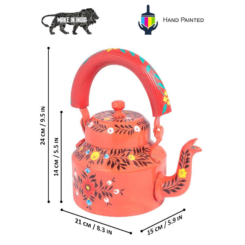 Buy Brew Serve Handpainted Tea Set (Peach) - Seven Piece Set Tea Sets & Tea Pots from Vaaree