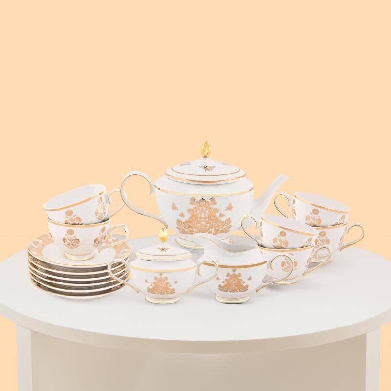 Buy Celeste Tea Set - 17 Pieces Tea Sets & Tea Pots from Vaaree