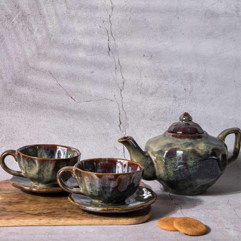 Tea Sets & Tea Pots - Granite Grace Tea Set - Set Of Five