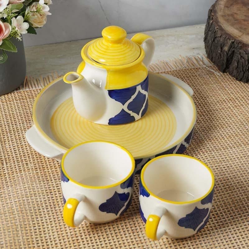 Tea Sets & Tea Pots - Mughal Dome Ceramic Tea Set - Indigo