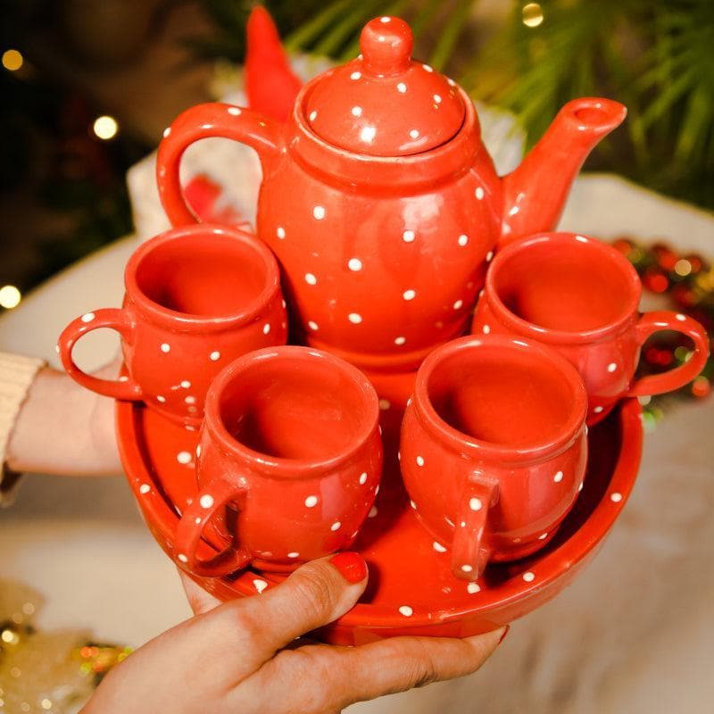 Tea Sets & Tea Pots - Polka Club Cup - Set Of Eight