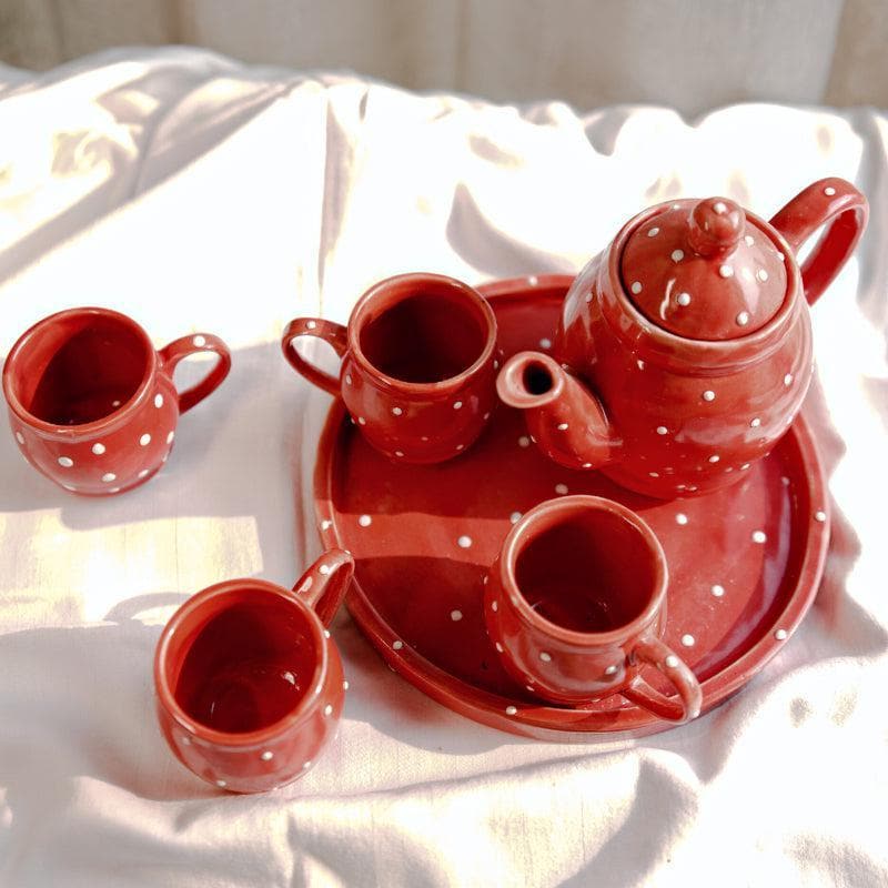 Tea Sets & Tea Pots - Polka Club Cup - Set Of Eight