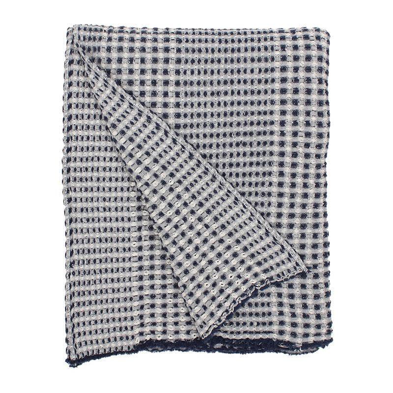 Buy Karakoram Throw - Natural & Blue Throws from Vaaree