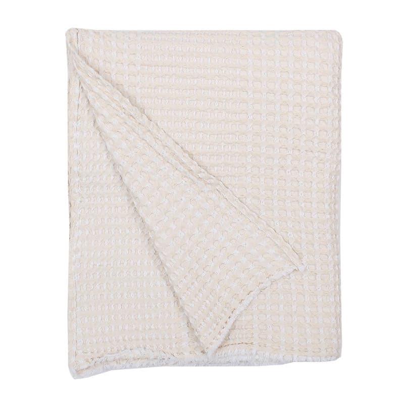 Buy Karakoram Throw - Natural & White Throws from Vaaree