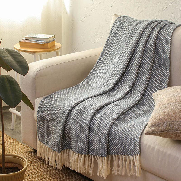 Buy Throws - Regal Wrap Throw - Blue at Vaaree online