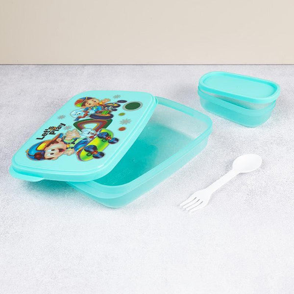 Tiffin Box & Storage Box - All Toons Kids Lunch Box - Turquoise