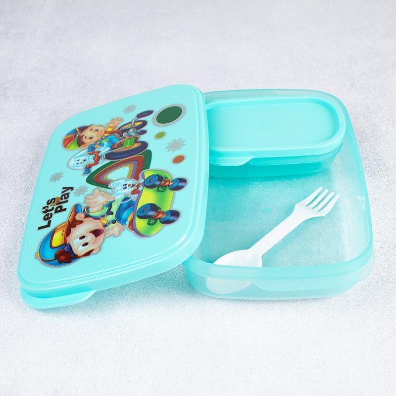 Tiffin Box & Storage Box - All Toons Kids Lunch Box - Turquoise