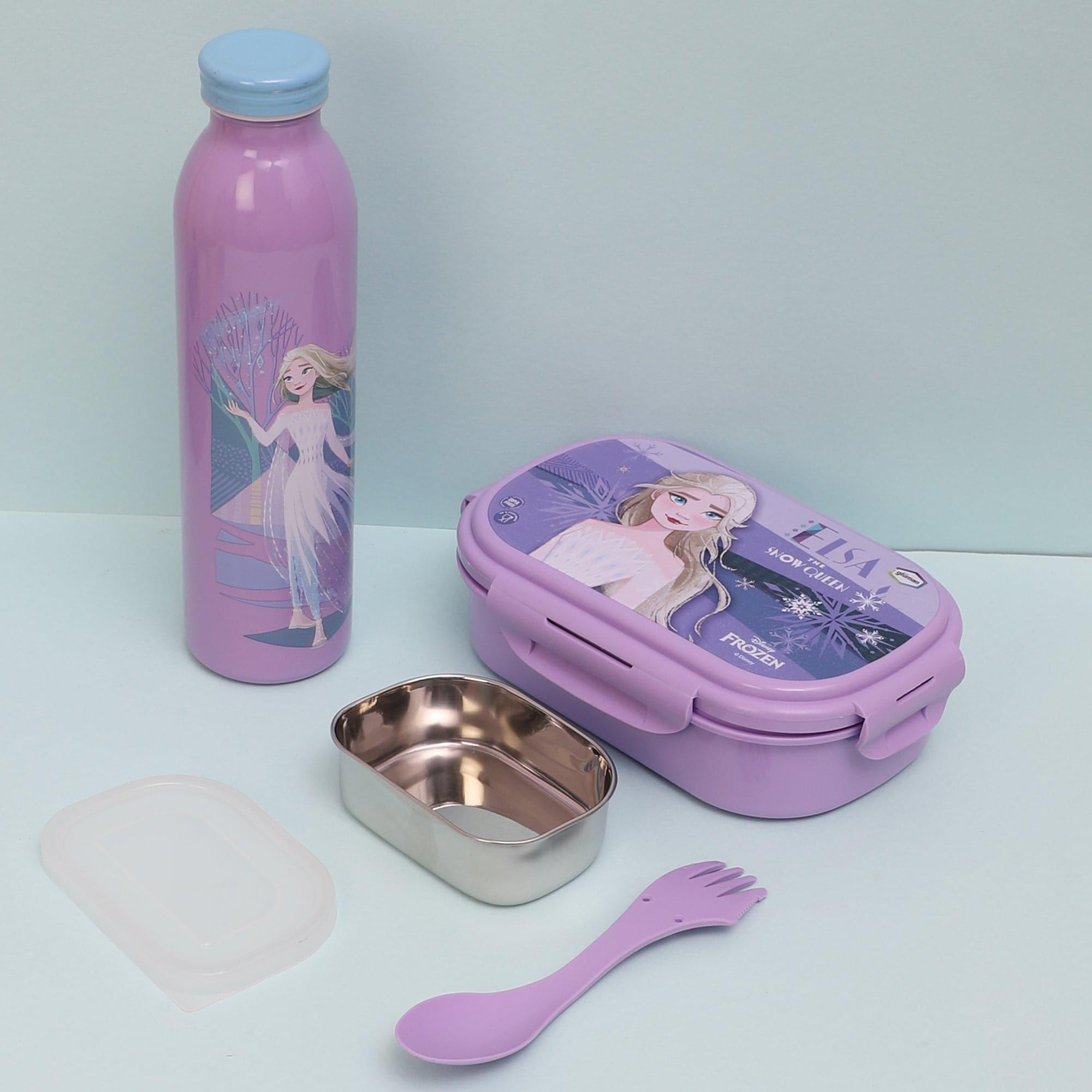 Buy Belle Frozen Lunch Box 700 ML With 600 ML Water Bottle - Two Piece Set - Two Piece Set Tiffins & Lunch Box from Vaaree