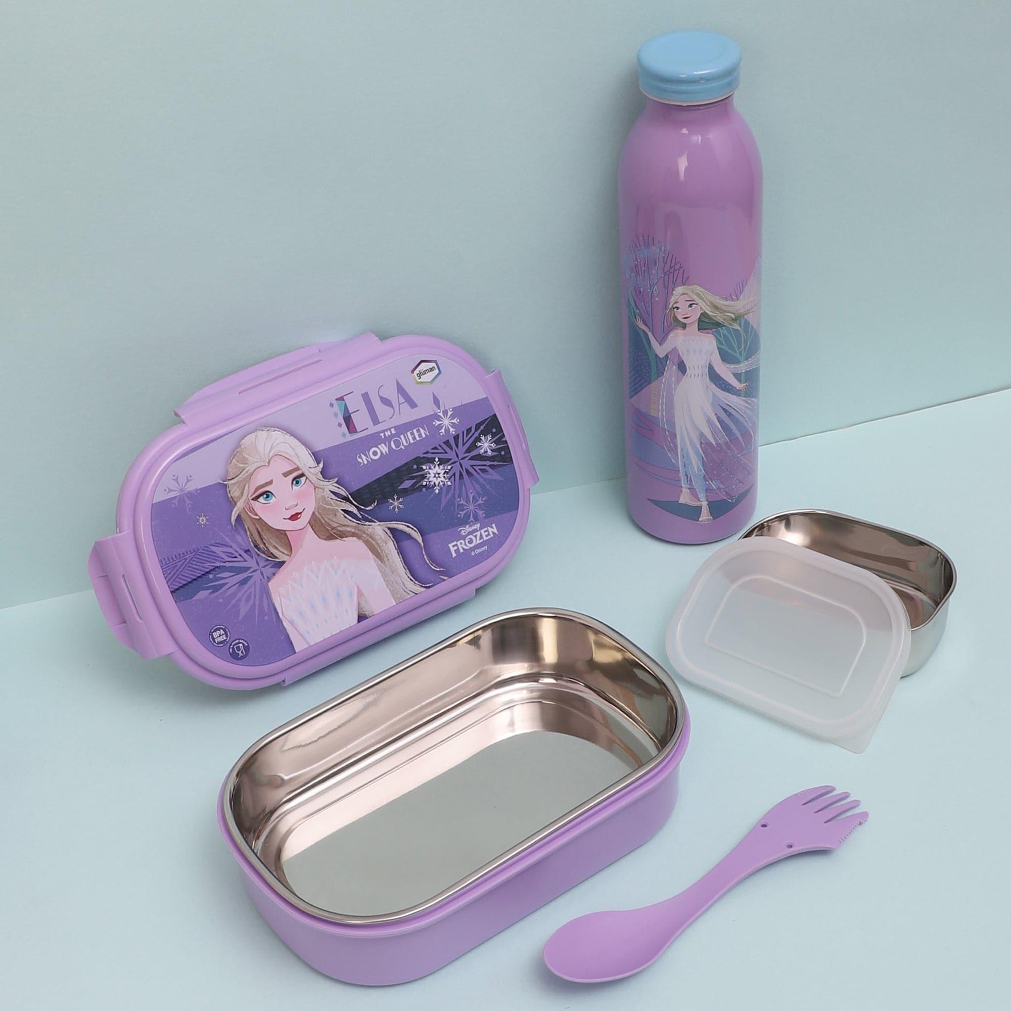 Buy Belle Frozen Lunch Box 700 ML With 600 ML Water Bottle - Two Piece Set - Two Piece Set Tiffins & Lunch Box from Vaaree