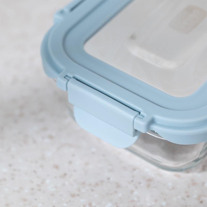 Tiffin Box & Storage Box - Boro Glass Lunch Box (Grey) - 370 ML