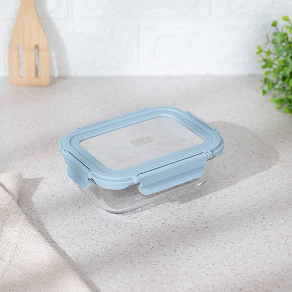 Tiffin Box & Storage Box - Boro Glass Lunch Box (Grey) - 640 ML