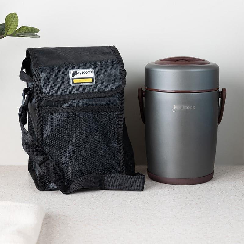 Tiffin Box & Storage Box - Cassa Insulated Lunch Box (Brown) - 2500 ML