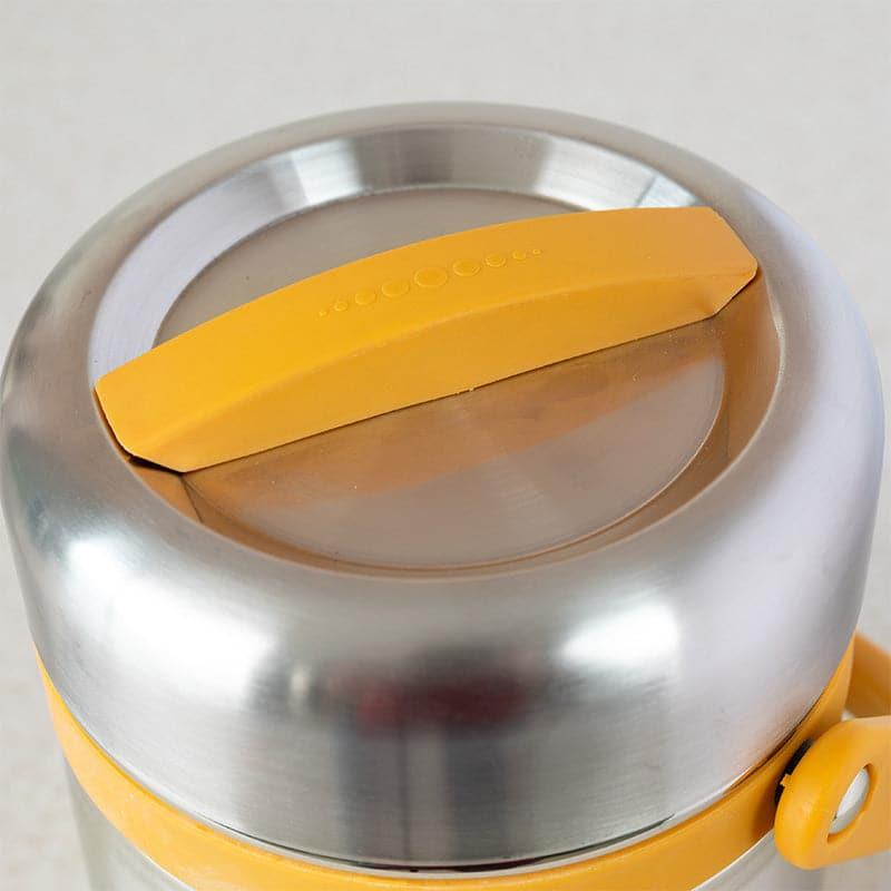 Tiffin Box & Storage Box - Cassa Insulated Lunch Box (Yellow) - 2500 ML