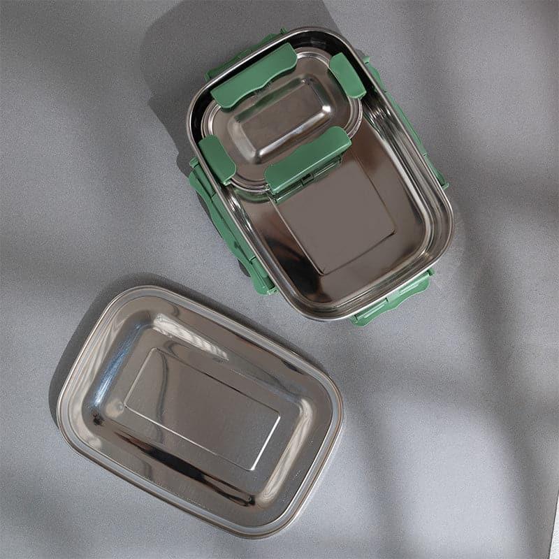 Buy Crave Master Green Steel Lunch Box With Pouch ( Tiffin Box & Storage Box from Vaaree