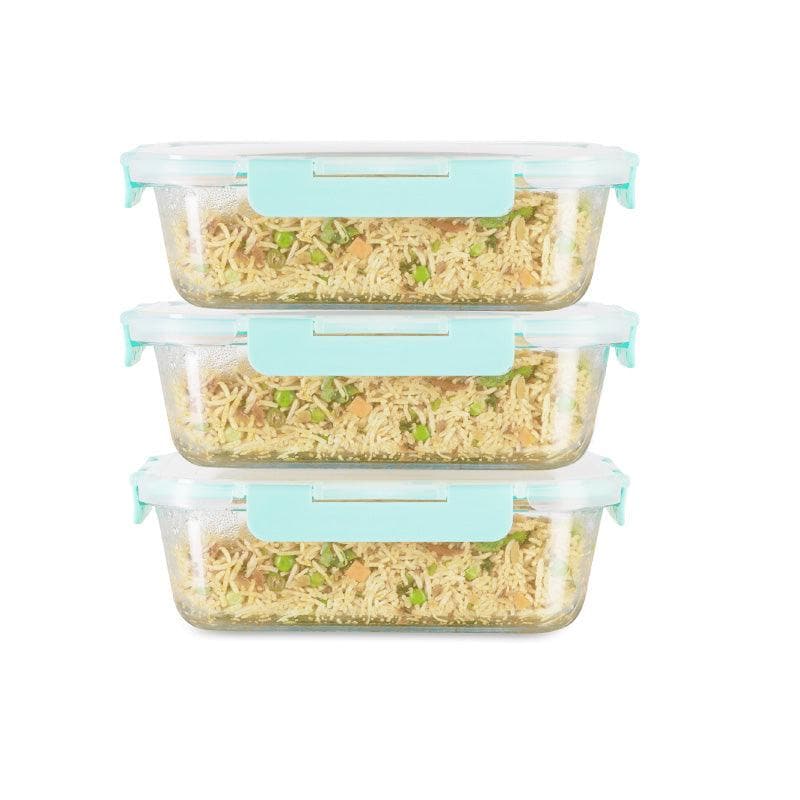 Buy Crusade Rectangle Glass Container - 1520 ML Tiffin Box & Storage Box from Vaaree