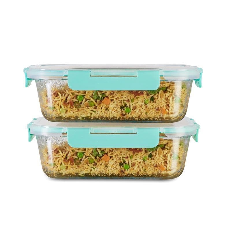 Buy Crusade Rectangle Glass Container - 1520 ML Tiffin Box & Storage Box from Vaaree