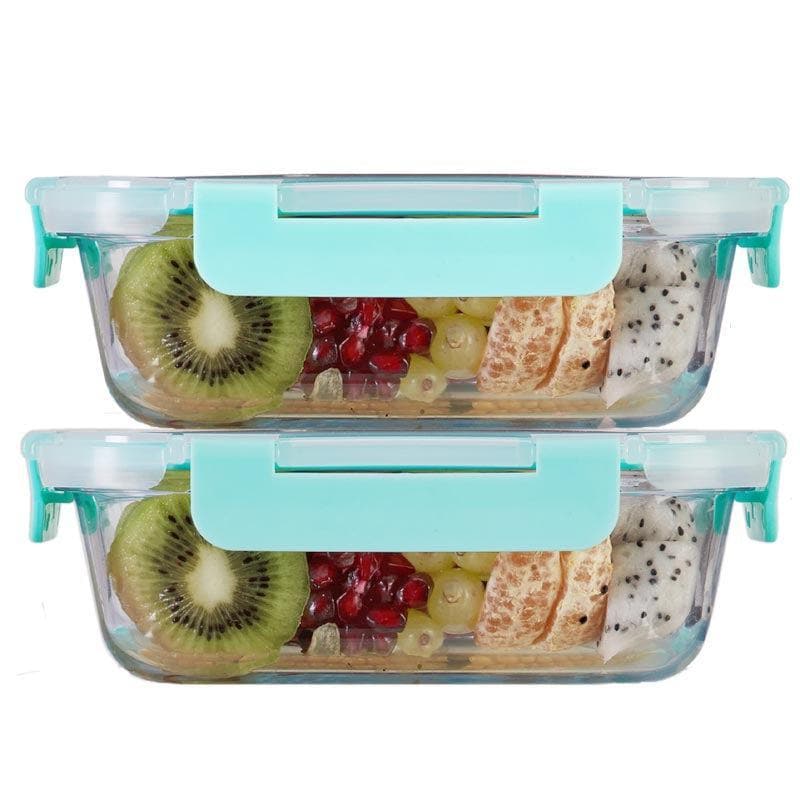 Buy Crusade Rectangle Glass Container - 640 ML Tiffin Box & Storage Box from Vaaree