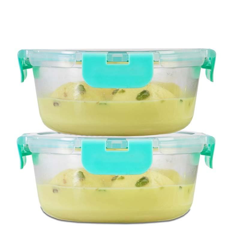 Buy Crusade Round Glass Container - 635 ML Tiffin Box & Storage Box from Vaaree