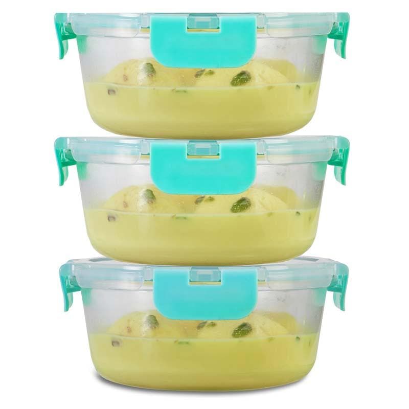 Buy Crusade Round Glass Container - 635 ML Tiffin Box & Storage Box from Vaaree