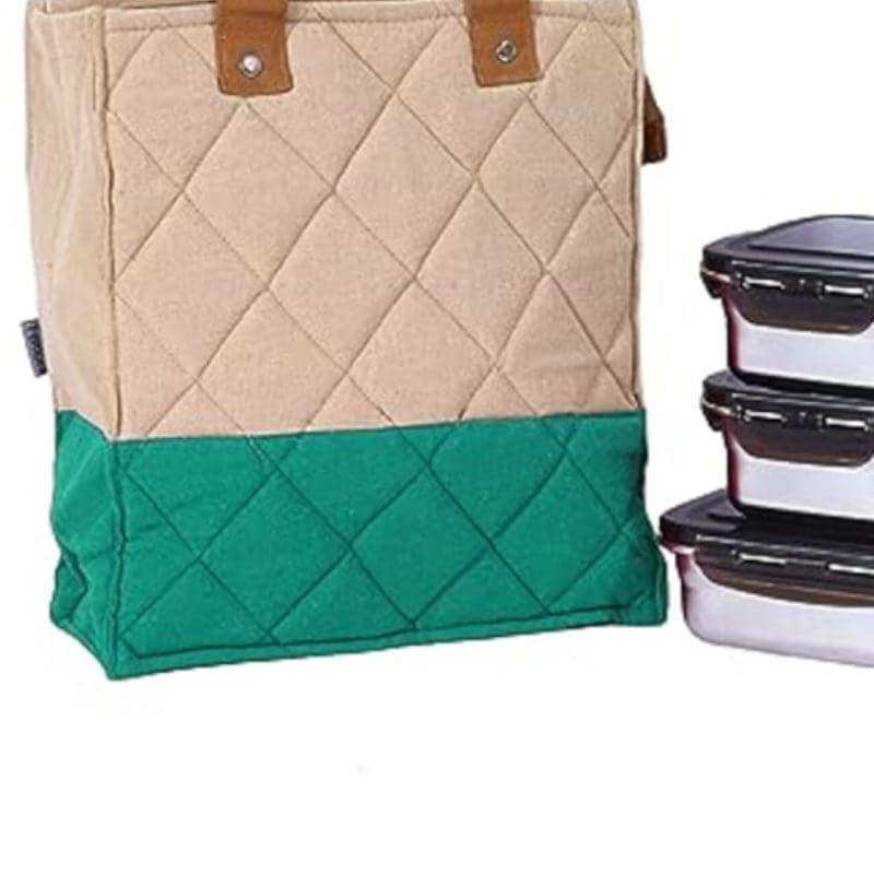 Tiffin Box & Storage Box - Delicacy Pack Lunch Combo (Green) - Set Of Four