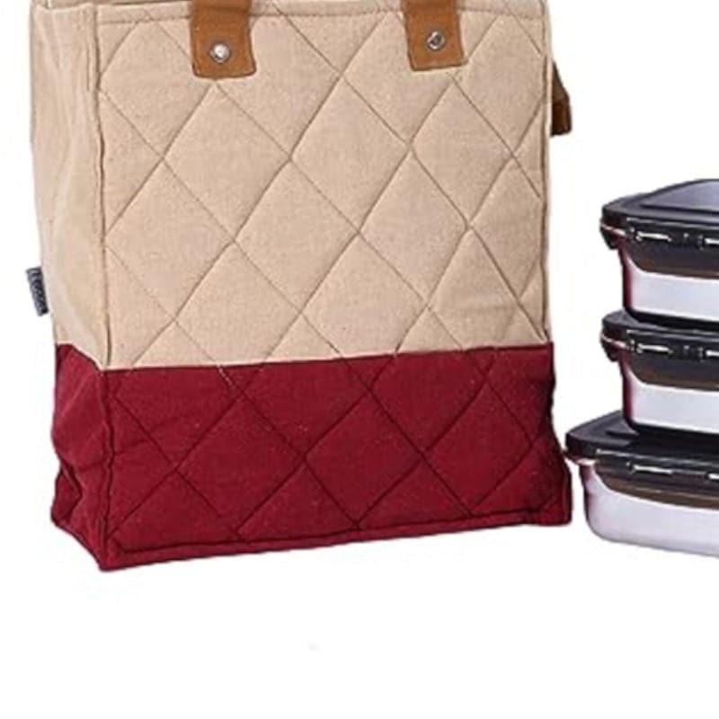 Tiffin Box & Storage Box - Delicacy Pack Lunch Combo (Red) - Set Of Four