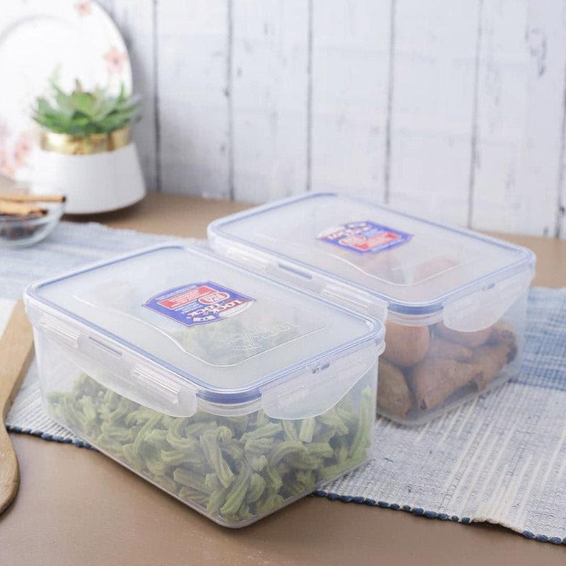 Buy Delight Bites Rectangle Lunch Box (1400 ML) - Set Of Two Tiffin Box & Storage Box from Vaaree