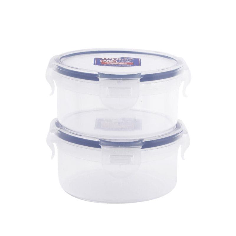 Tiffin Box & Storage Box - Delight Bites Round Lunch Box (300 ML) - Set Of Two