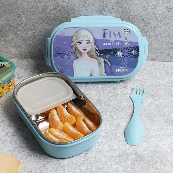 Tiffin Box & Storage Box - Elsa Frozen Lunch Box (Purple) - 800 ML