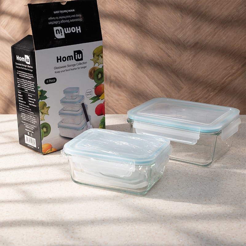 Tiffin Box & Storage Box - Fisara Transparent Storage Container - Set Of Four