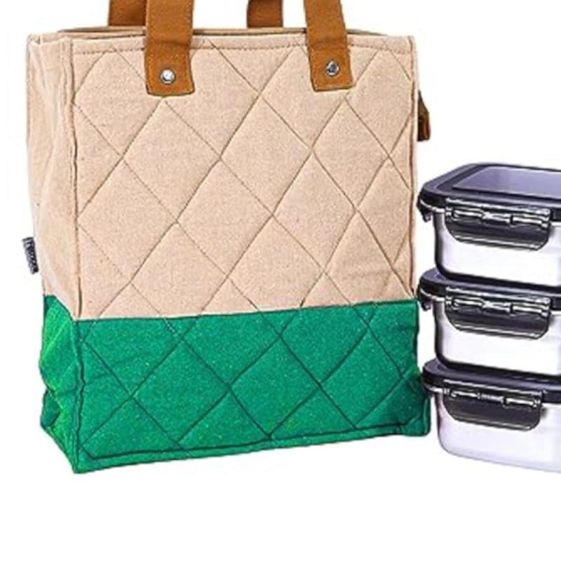 Tiffin Box & Storage Box - Flavour Lock Lunch Combo (Green) - Set Of Four