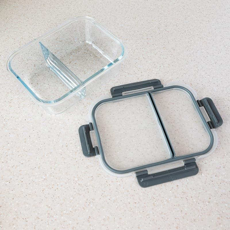 Tiffin Box & Storage Box - Flavour Tight Glass Lunch Box - Black