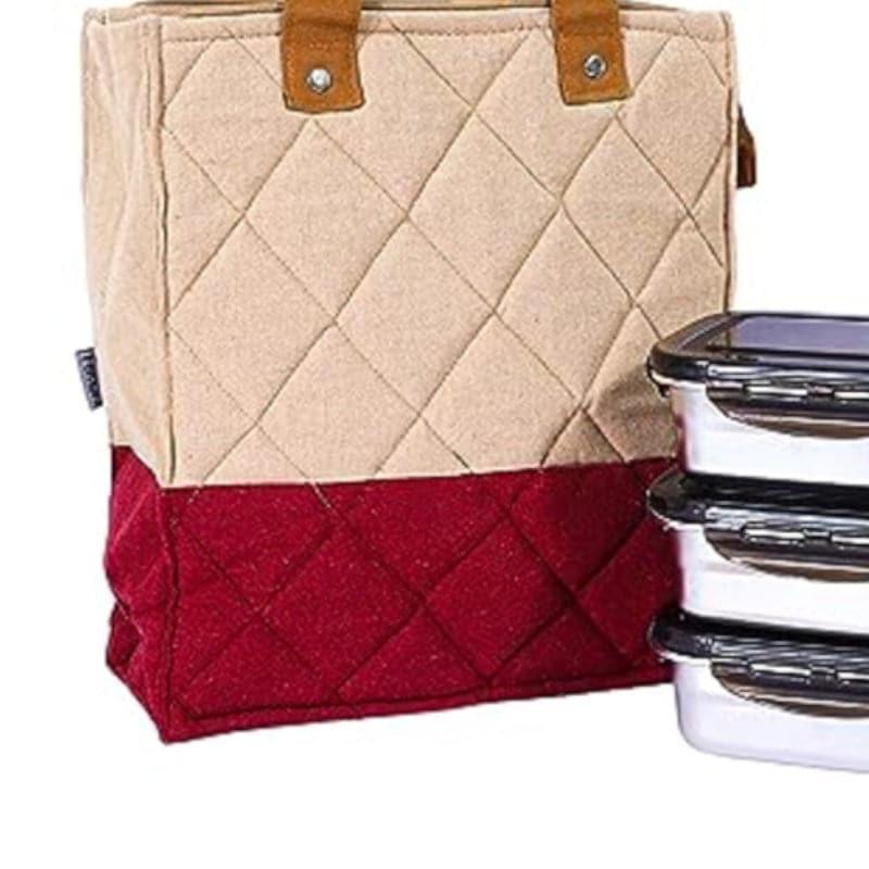 Tiffin Box & Storage Box - Foodie Pack Lunch Combo (Red) - Set Of Four