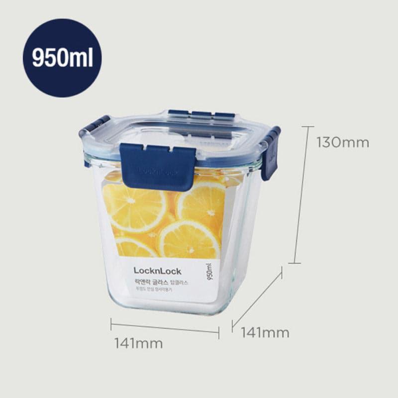 Tiffin Box & Storage Box - Fresh Munch Square Lunch Box - 950 ML