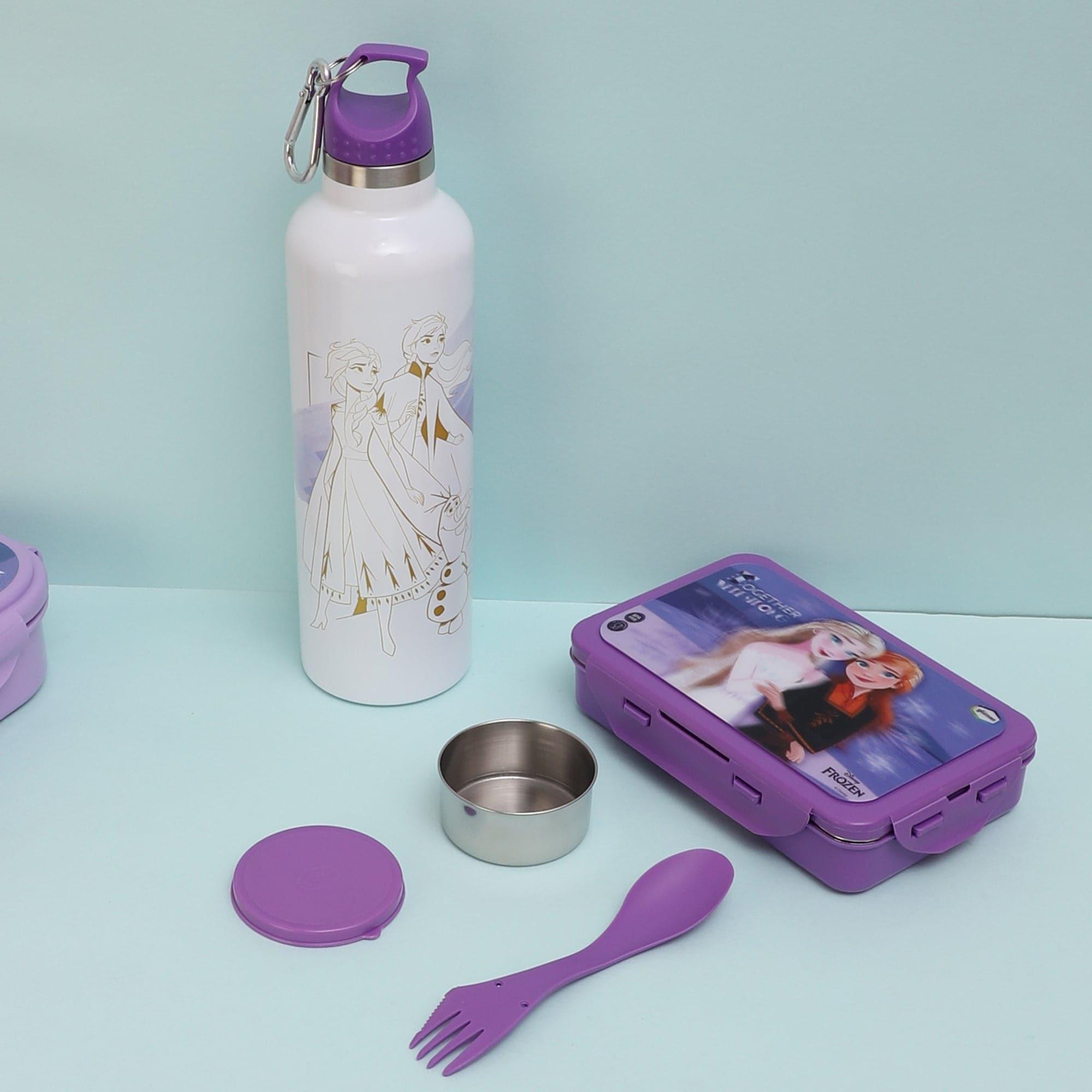 Buy Frozen Belle Lunch Box 700 ML With 600 ML Water Bottle - Two Piece Set Tiffins & Lunch Box from Vaaree