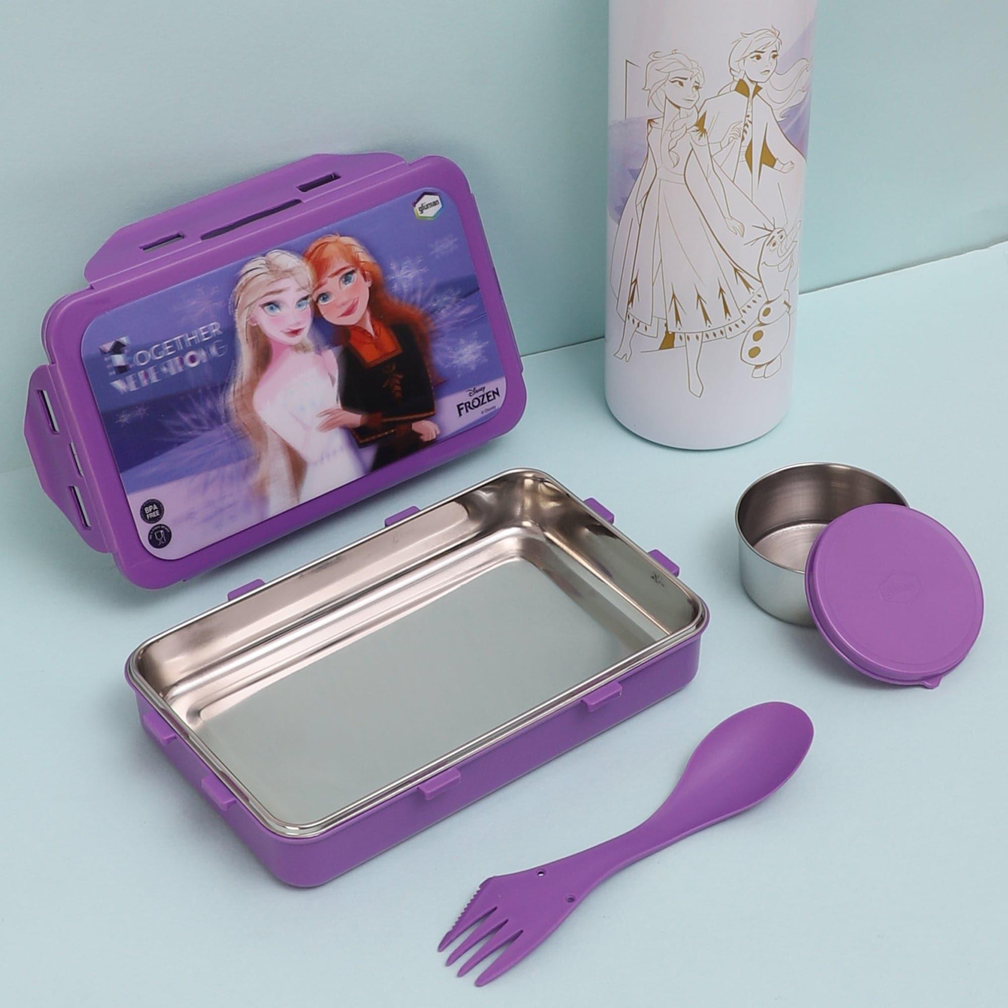 Buy Frozen Belle Lunch Box 700 ML With 600 ML Water Bottle - Two Piece Set Tiffins & Lunch Box from Vaaree