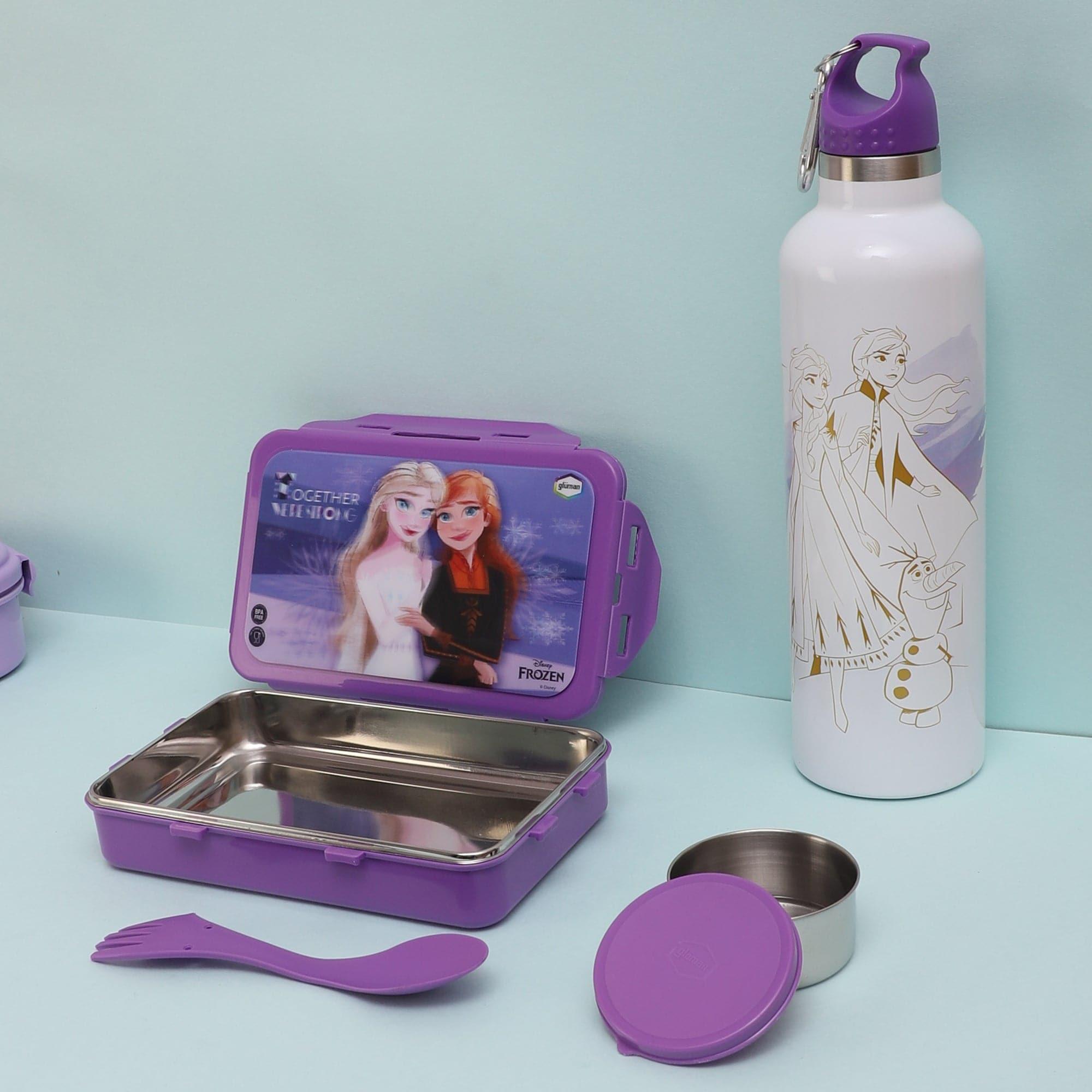 Buy Frozen Belle Lunch Box 700 ML With 600 ML Water Bottle - Two Piece Set Tiffins & Lunch Box from Vaaree