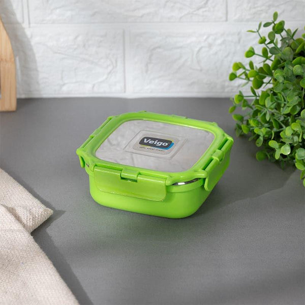 Tiffin Box & Storage Box - Happy Heat Insulated Lunch Box (Green) - 330 ML