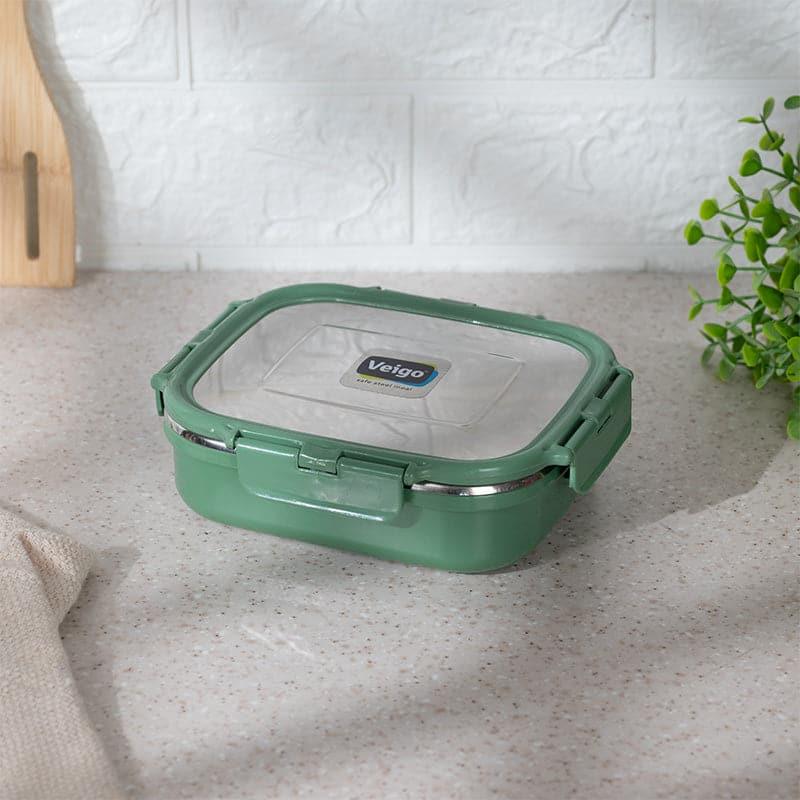 Tiffin Box & Storage Box - Happy Heat Insulated Lunch Box (Green) - 630 ML