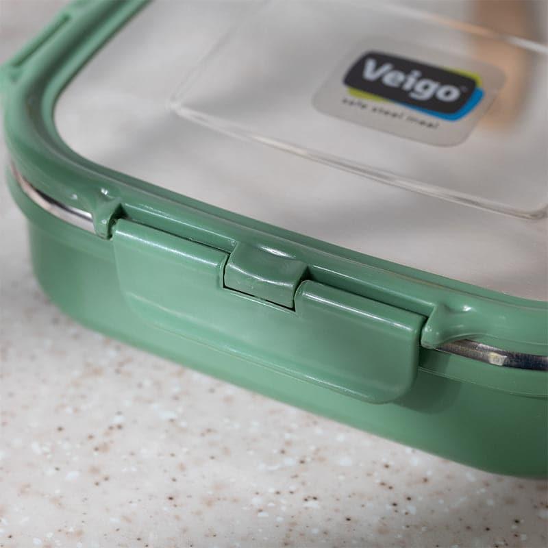 Tiffin Box & Storage Box - Happy Heat Insulated Lunch Box (Green) - 630 ML