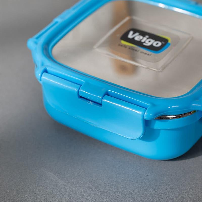 Tiffin Box & Storage Box - Happy Heat Insulated Lunch Box (Light Blue) - 330 ML