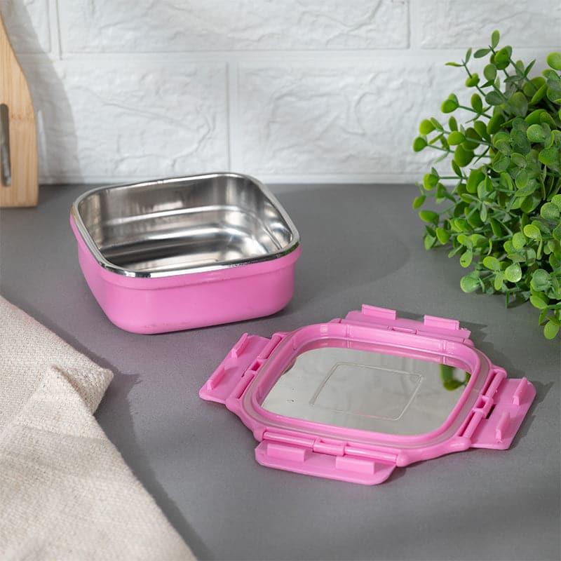 Tiffin Box & Storage Box - Happy Heat Insulated Lunch Box (Pink) - 330 ML