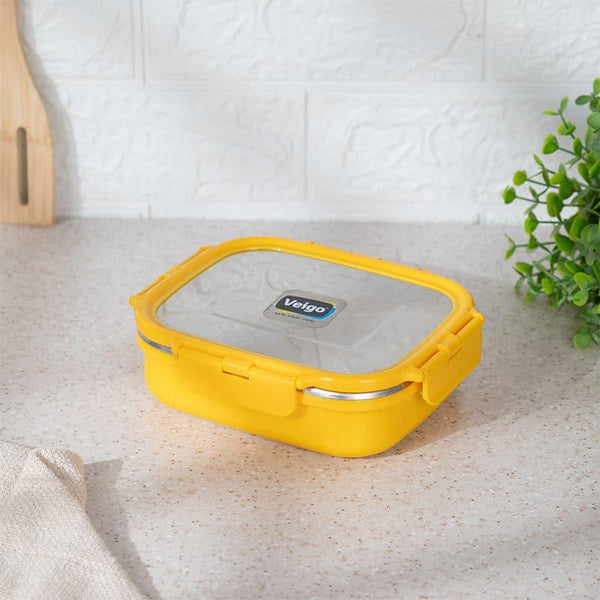 Tiffin Box & Storage Box - Happy Heat Insulated Lunch Box (Yellow) - 630 ML